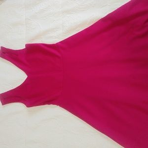Pink midi dress